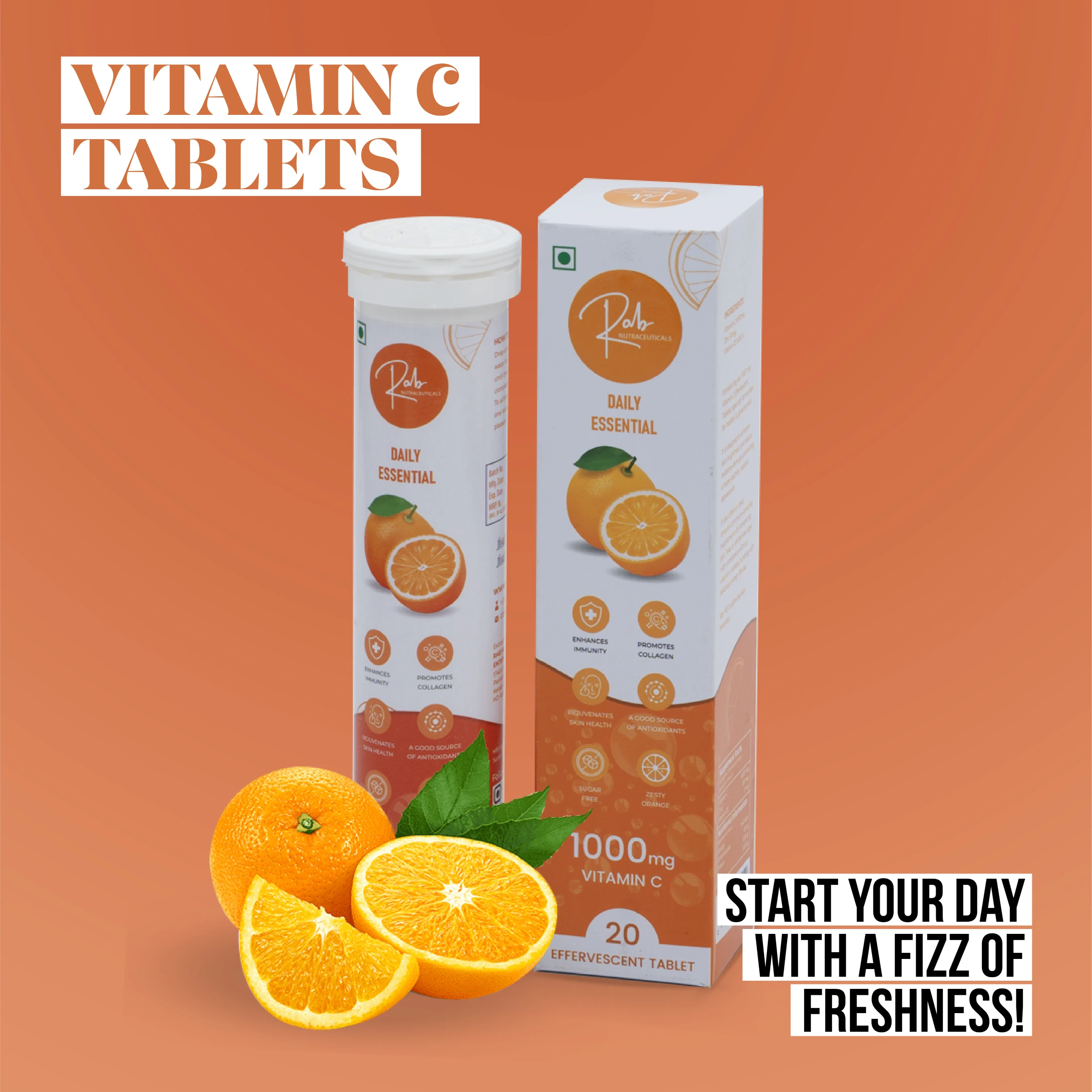 Boost Immunity: Rab Vitamin C Effervescent Tablets